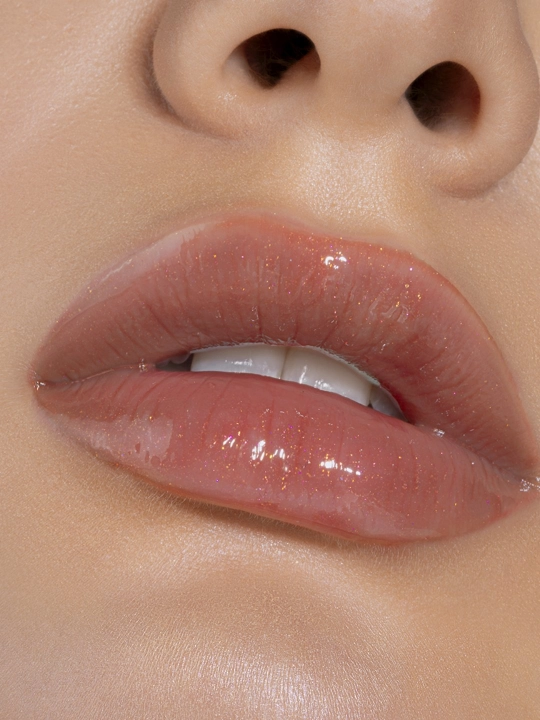 Блеск для губ LUXVISAGE с эффектом объема ICON lips glossy с блестками