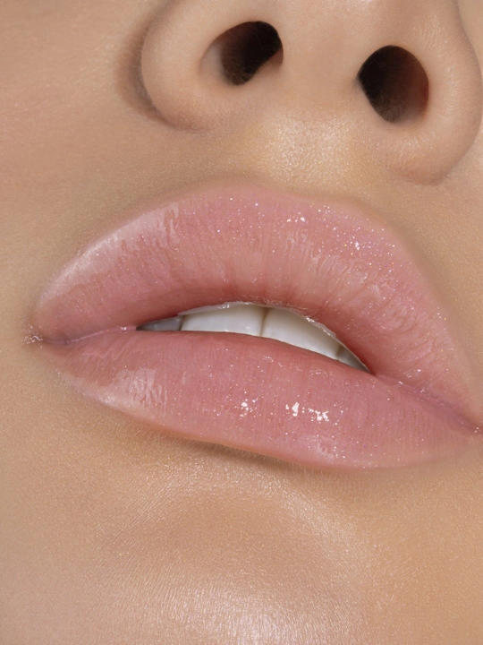 Блеск для губ LUXVISAGE с эффектом объема ICON lips glossy с блестками