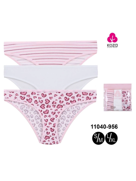 "KOZA SOFT" ayollar trusigi, to‘plam, 1 qadoq (3 dona) - 