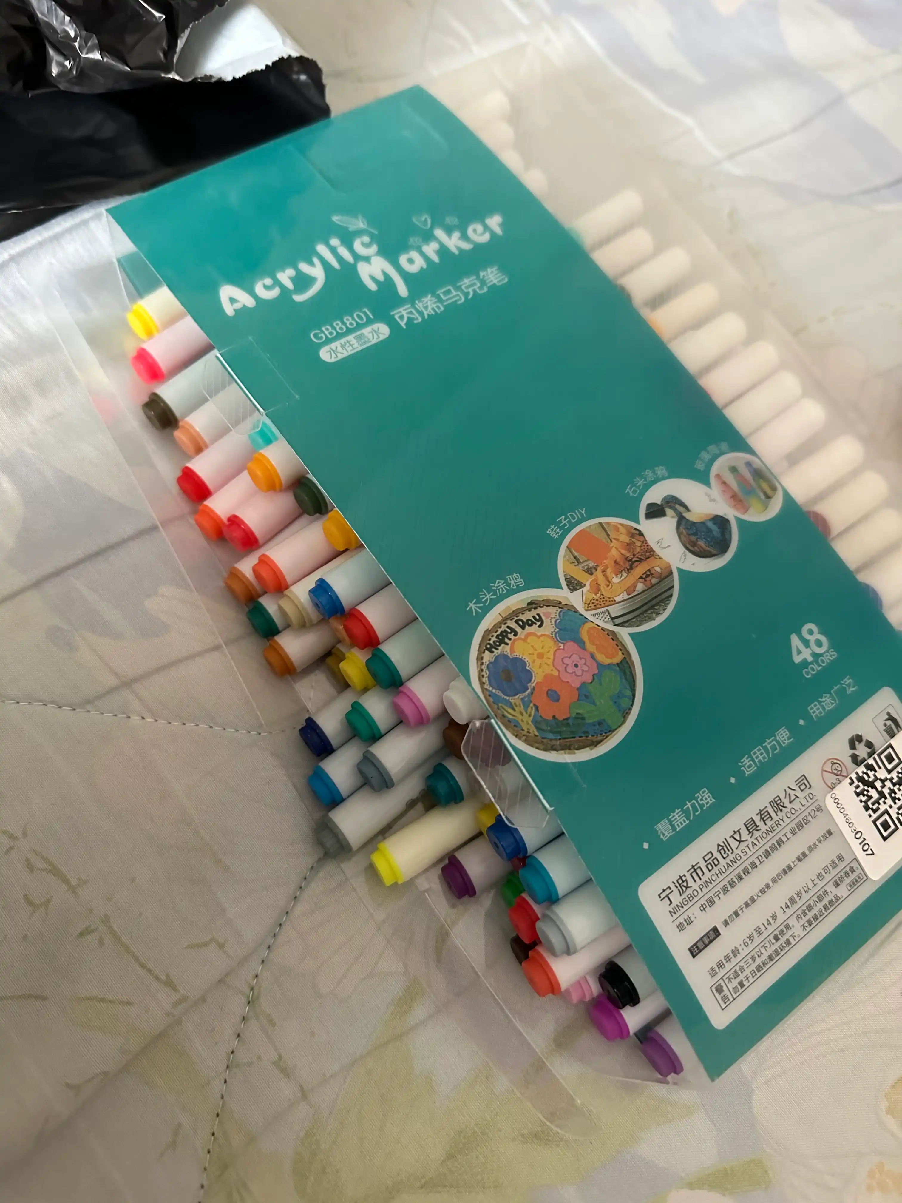 Akril DIY markerlari, flomasterlar, 12 - 48 ta rang