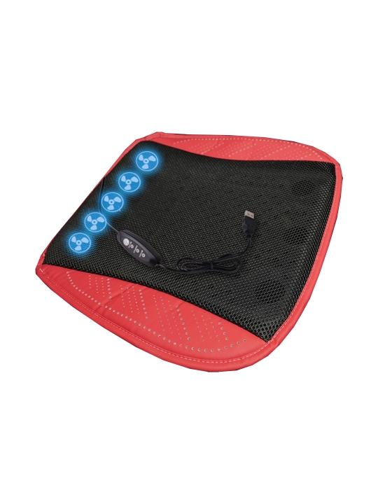 Avtomobil o'rindig'i uchun ventilyatsiyali sovutish yostig'i, USB, 43 x 43 sm - 