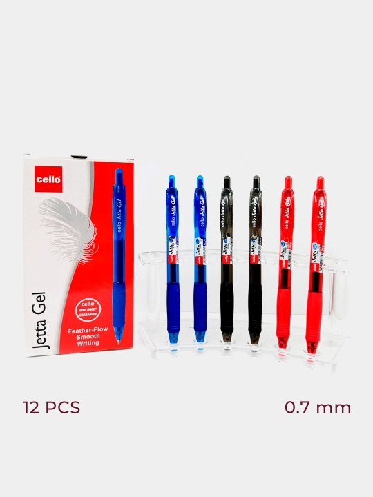 Gel ruchkalar 0,6 mm qizil 2 dona Jetta Gel - 