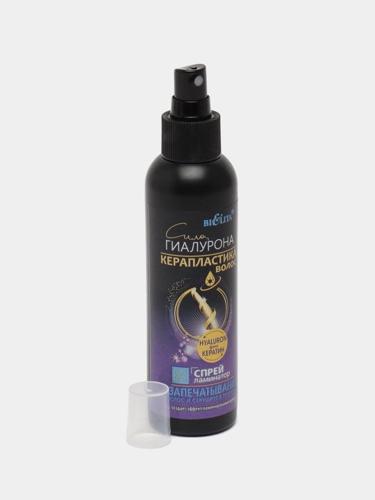 СИЛА ГИАЛУРОНА "Soch keroplastikasi" sprey-laminatori, 150 ml, Bielita