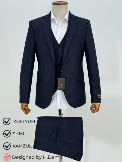 Тройка костюм, брюки, жилет, тройка для мужчин, Slim-Fit