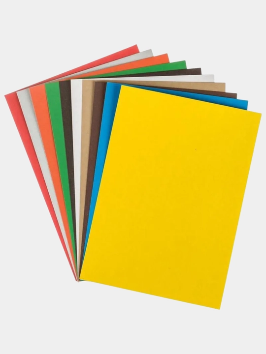 Rangli qog'oz va rangli kartonlar to`plami, 20 varaq, A4 format
