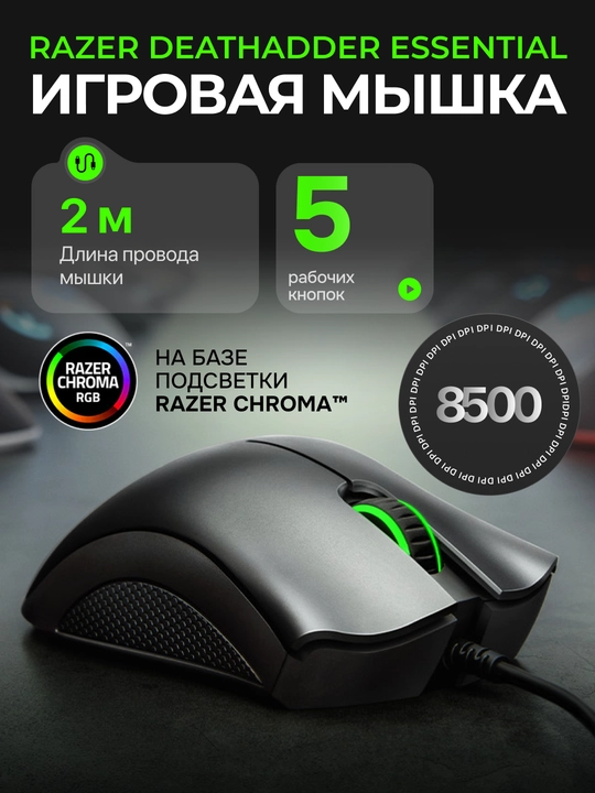 Мышь Razer DeathAdder Essential - 