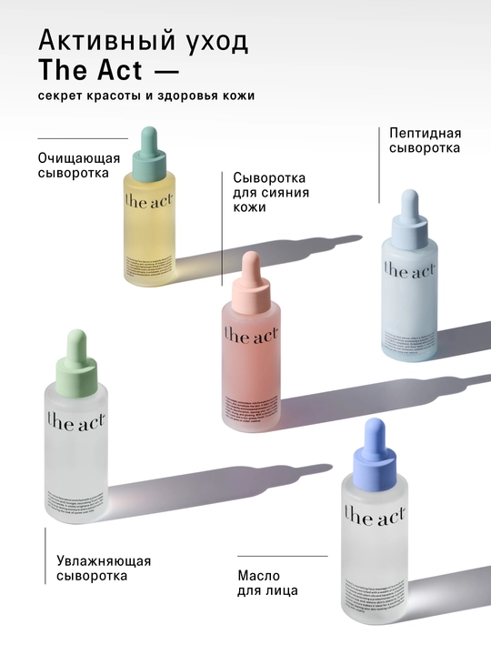 Набор для лица, сыворотка кислотная, ночная, с пробиотиками, с церамидами, антиоксидантная