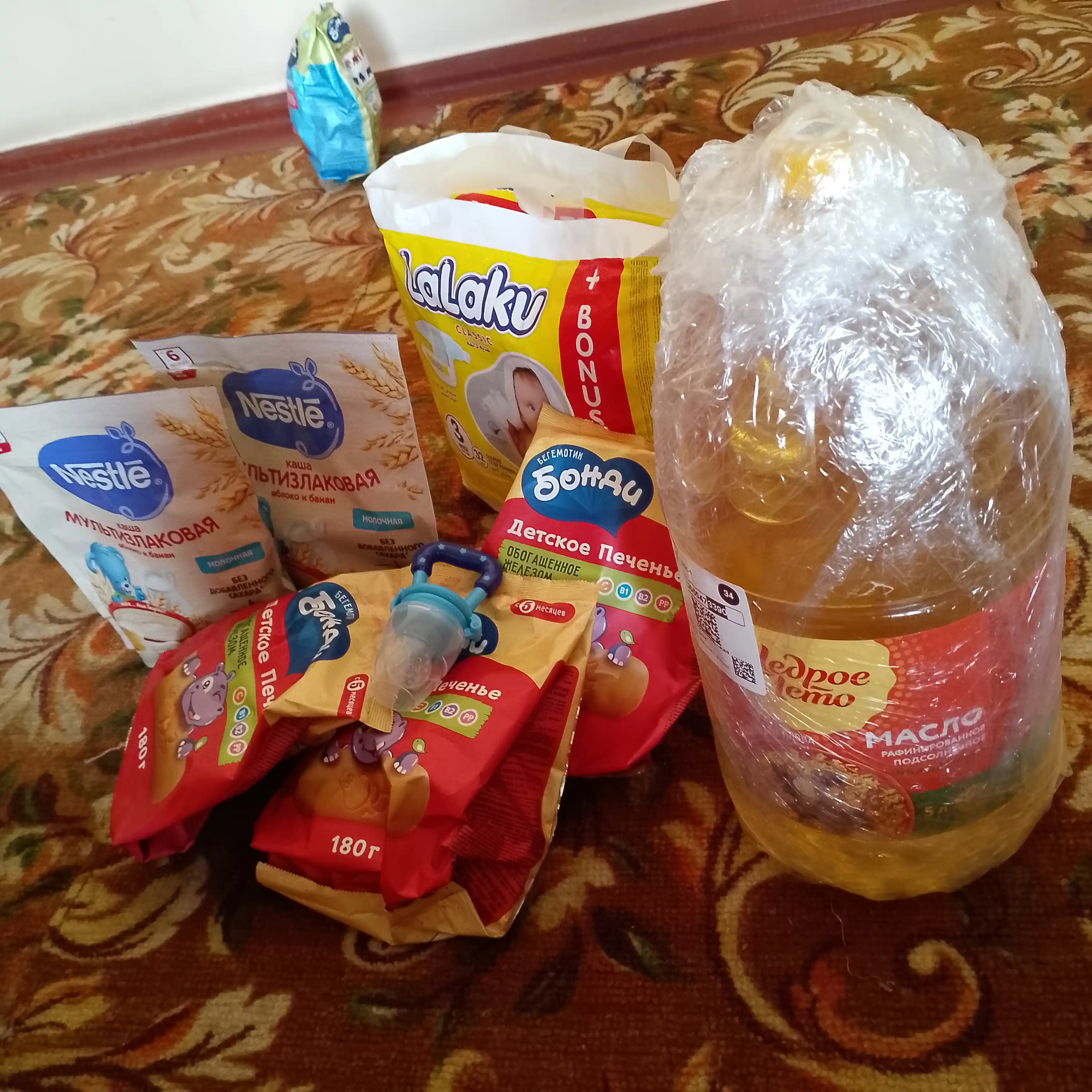 Olma va banan qo‘shilgan 6 oylik 200 g BL probiotikli Nestlé ko‘p donli sutli bo‘tqasi