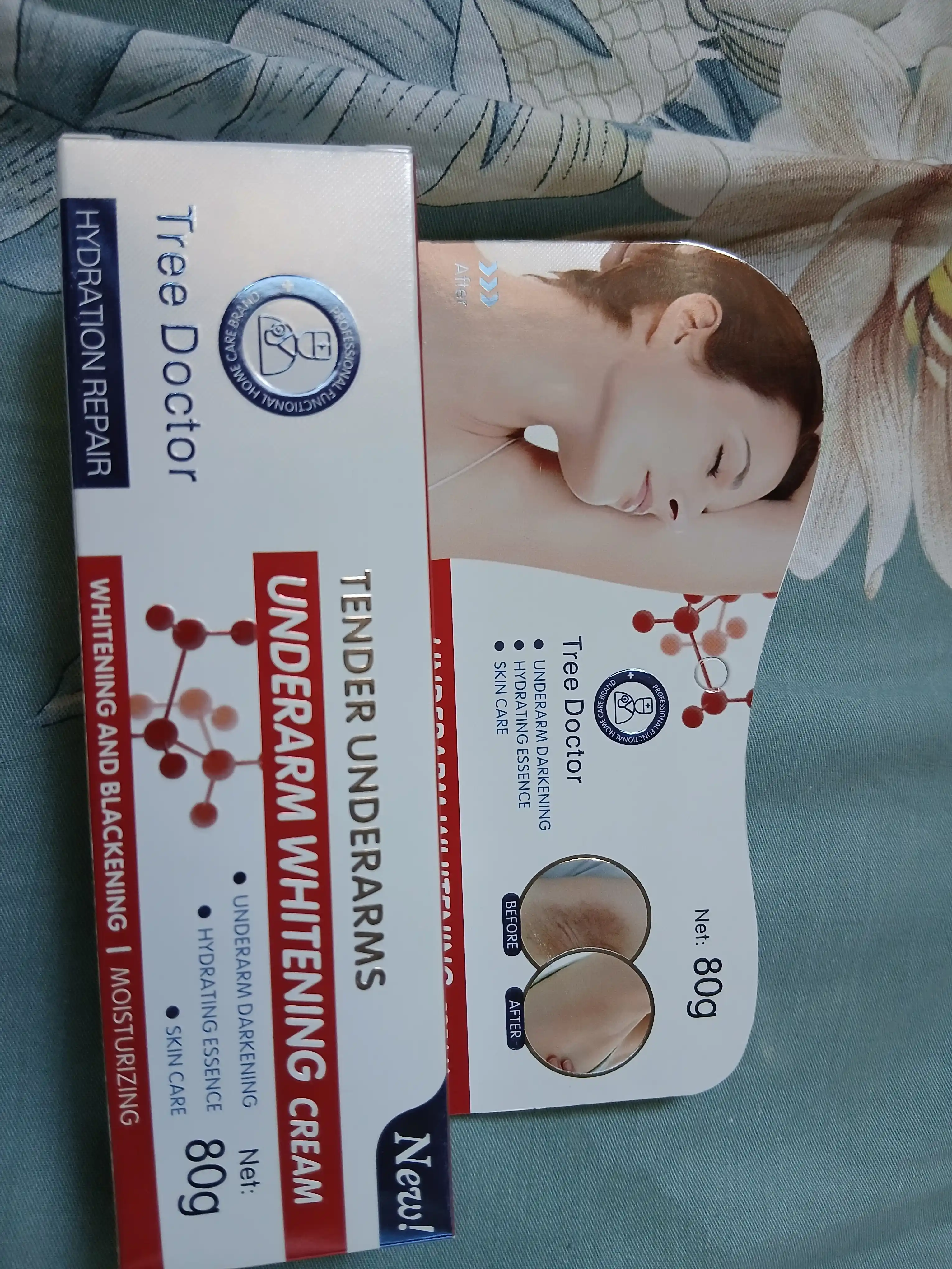 Qo'ltiq osti va nozik joylar uchun oqartiruvchi krem, Tree Doctor, 80 g