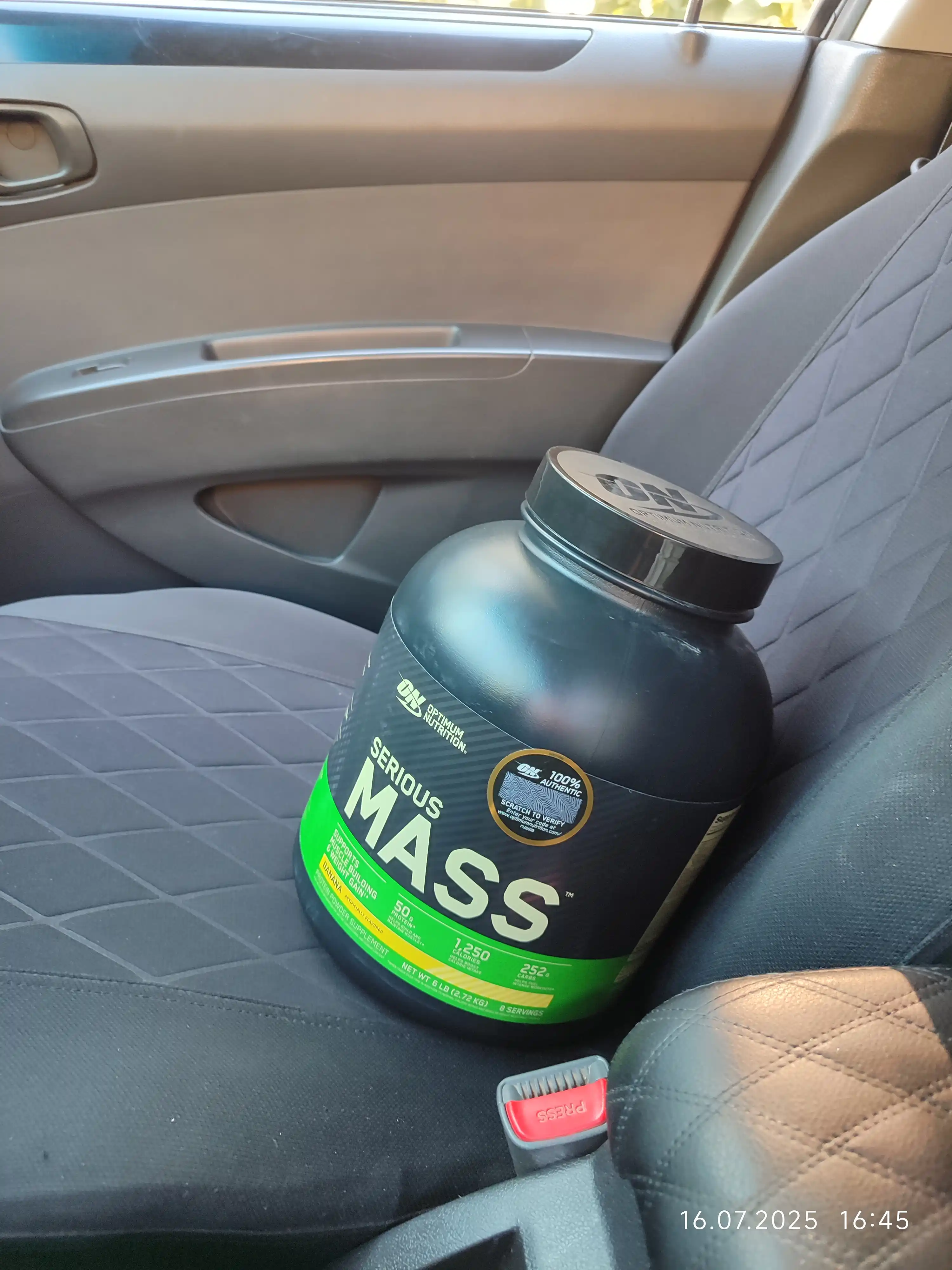 Geyner USA Optimum Nutrition Serious Mass, 2,72 kg vazn uchun, creatin va glutamin blan