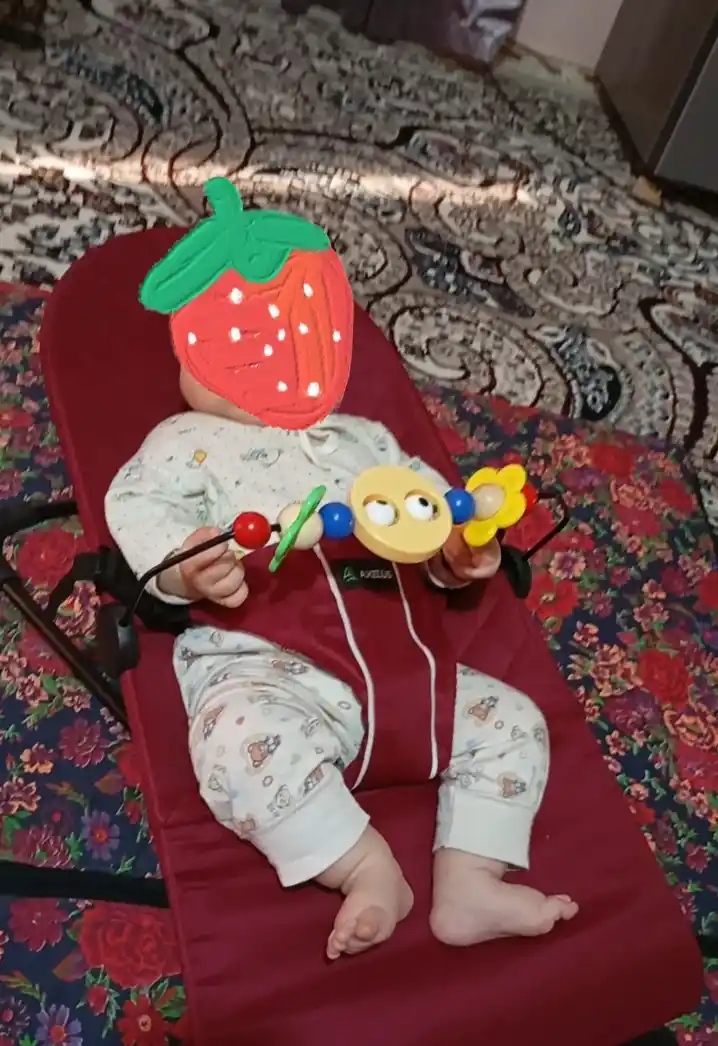 Chaqaloqlar uchun shezlong-tebranchiq, o'yinchoqli, yig'iladigan, 0 oydan, 5 rang