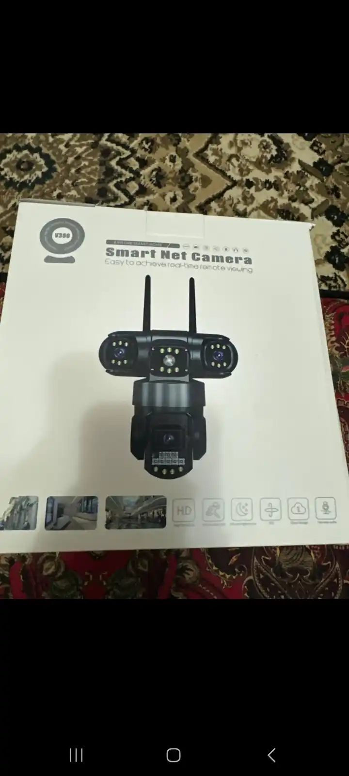 V380 PRO 4G kuzatuv kamerasi, suv o‘tkazmaydigan, SIM karta