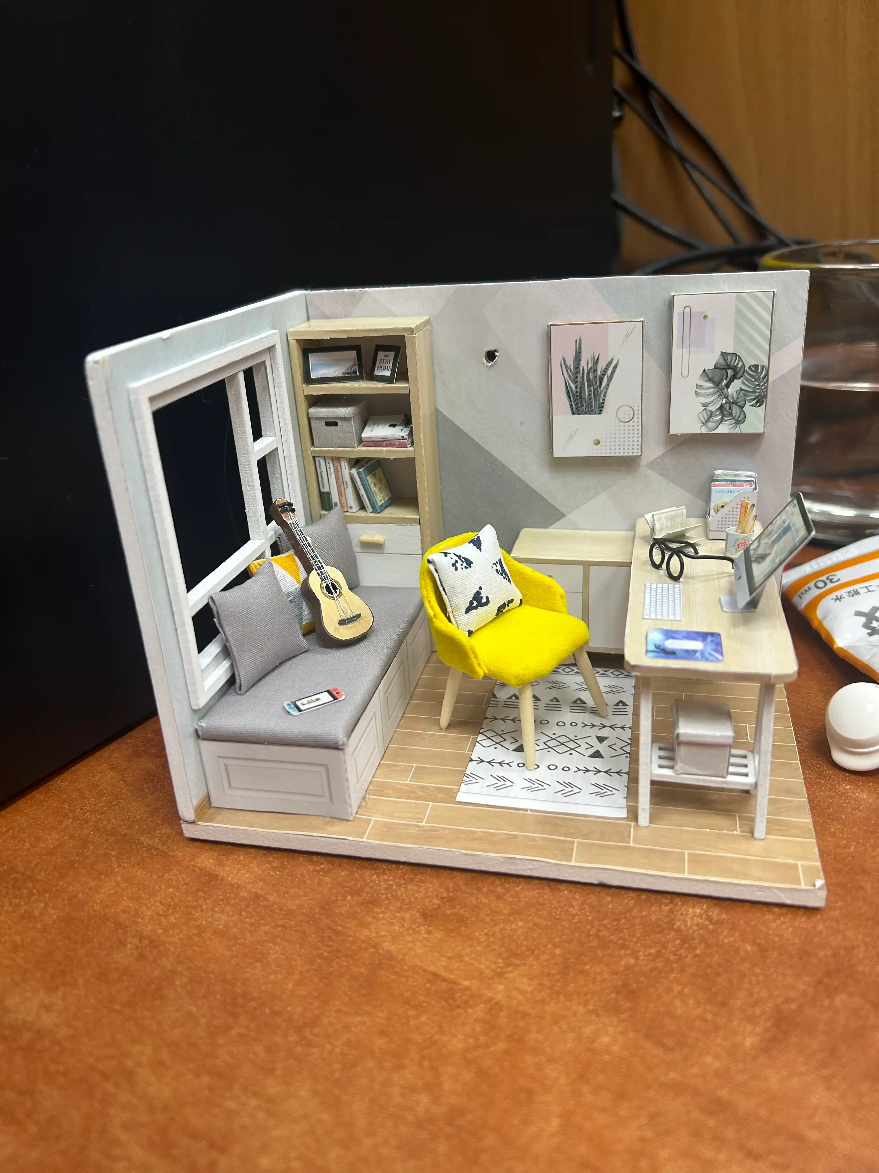 Румбокс DIY "Скандинавия" с подсветкой, интерьерный миниатюрный конструктор