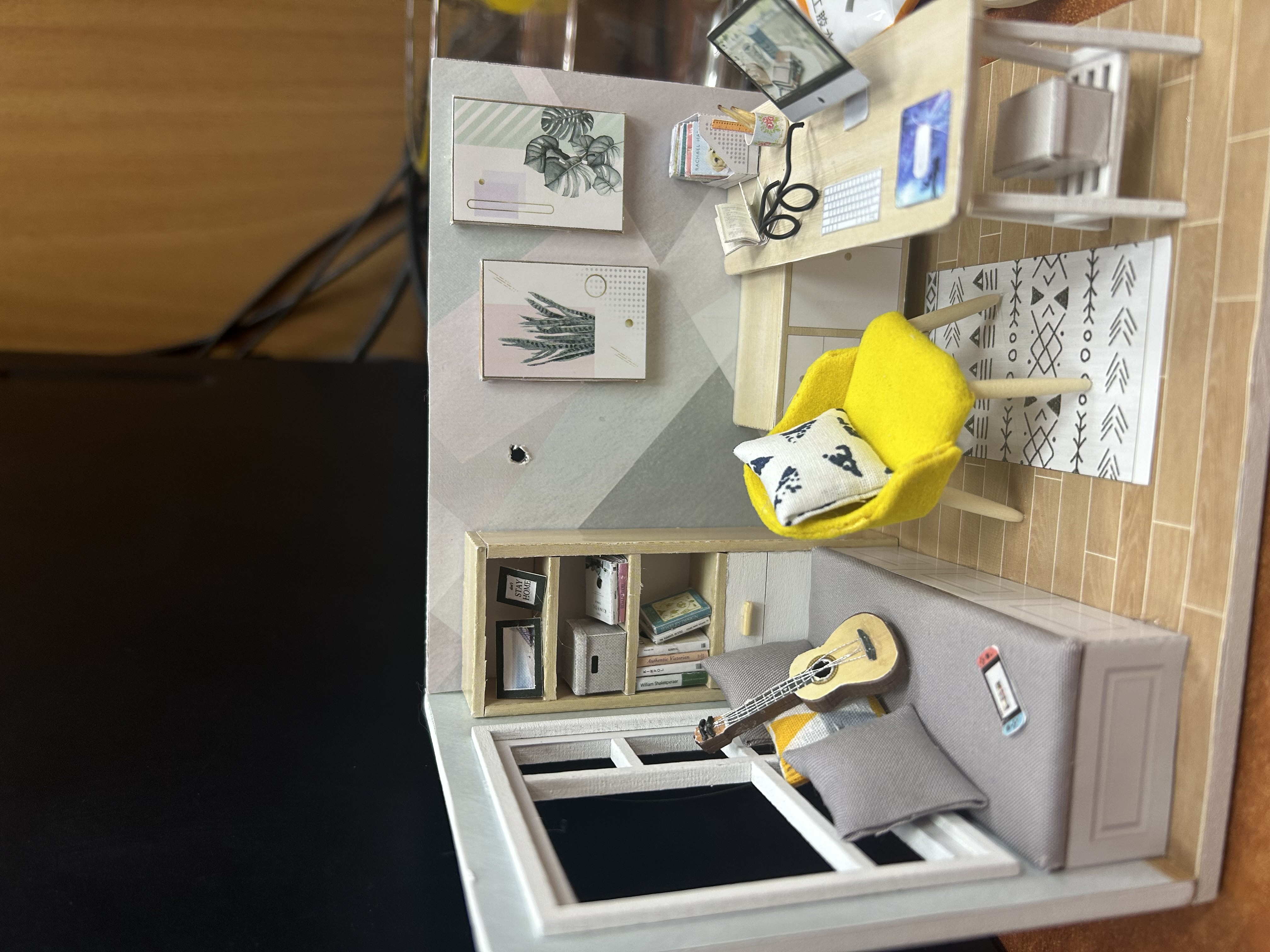 Румбокс DIY "Скандинавия" с подсветкой, интерьерный миниатюрный конструктор