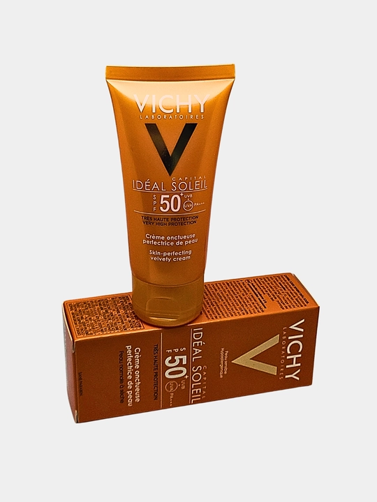 Sezgir teri uchun suvga chidamli quyoshdan himoyalovchi krem, IdealSoleil SPF50+