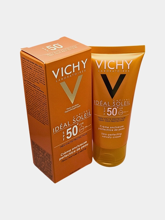 Sezgir teri uchun suvga chidamli quyoshdan himoyalovchi krem, IdealSoleil SPF50+