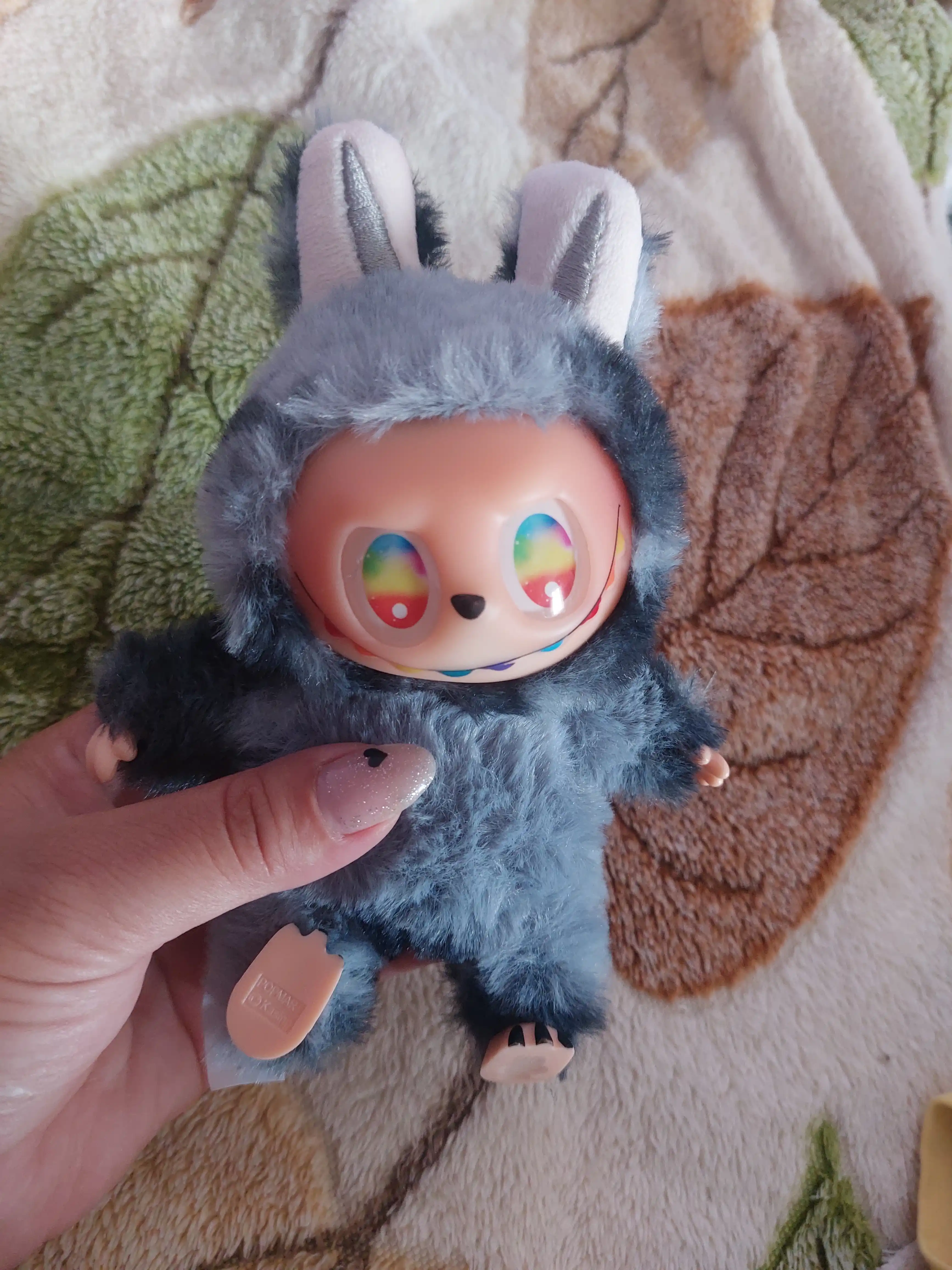 Мягкая игрушка брелок Labubu, пушистый антистресс Лабубу, подарок для детей и взрослых, 17 см