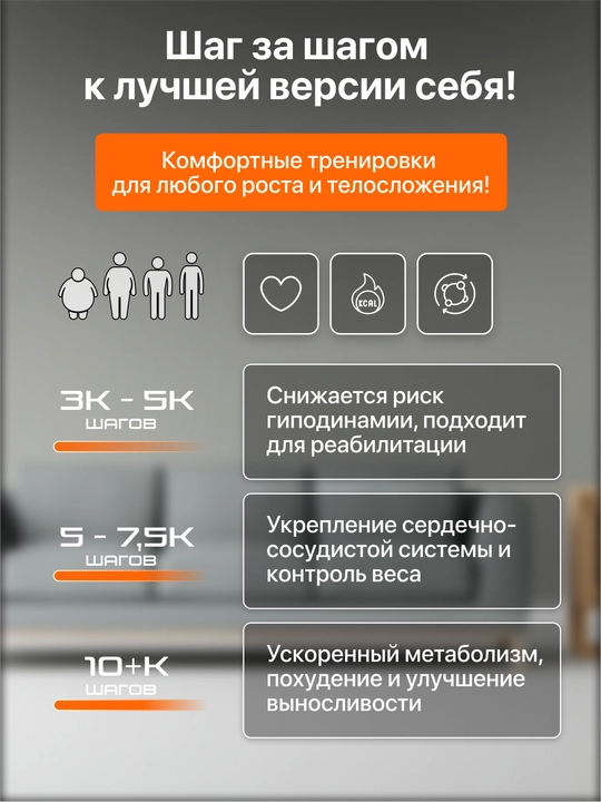 Беговая дорожка Genau X30, компактная, вес пользователя до 100 кг *RT2-12A