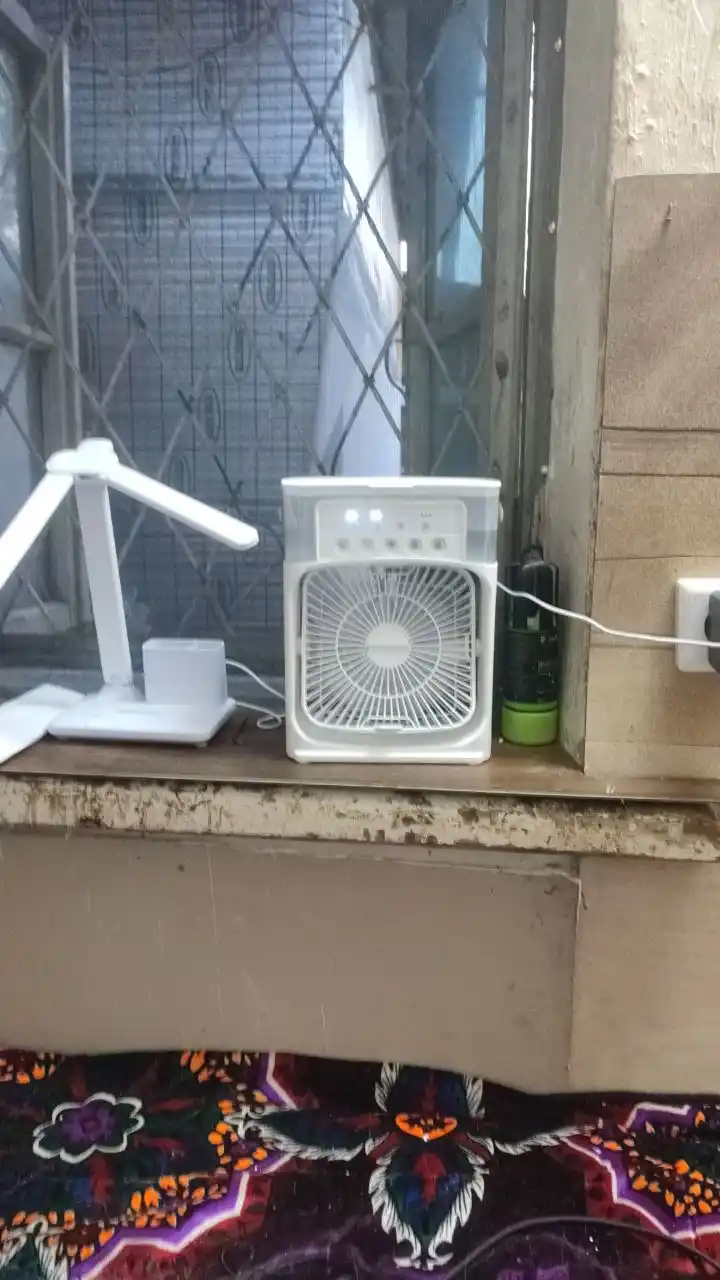 Portativ mini konditsioner, namlagich, mini ventilyator, 3 tasi 1 da