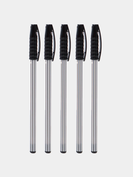 Ручка шариковая " Stripes Luxor" черная по 5 шт - 