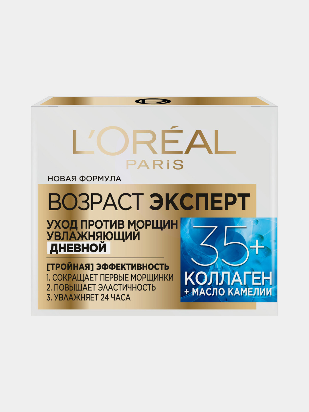 Yuz uchun krem L'Oreal Paris Yosh mutaxassisi, ajinlarga qarshi 35+, kunduzgi, 50 ml