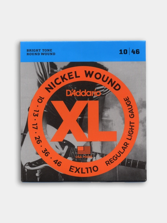 Струны D'addario для электрогитары EXL110 010-046 + 1 медиатр - 