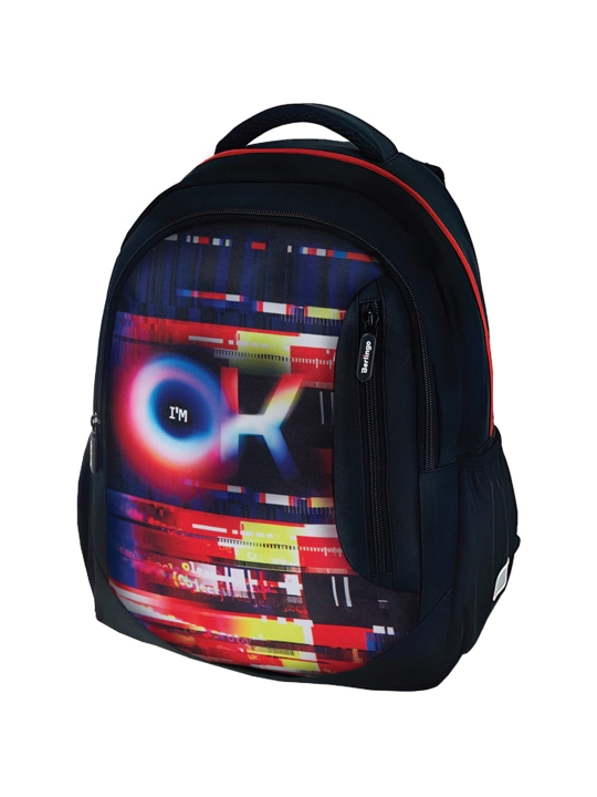 Рюкзак Berlingo Boom "Glitch" 38,5*29*12 см, 2 отделения, 3 кармана, RU08032 - 