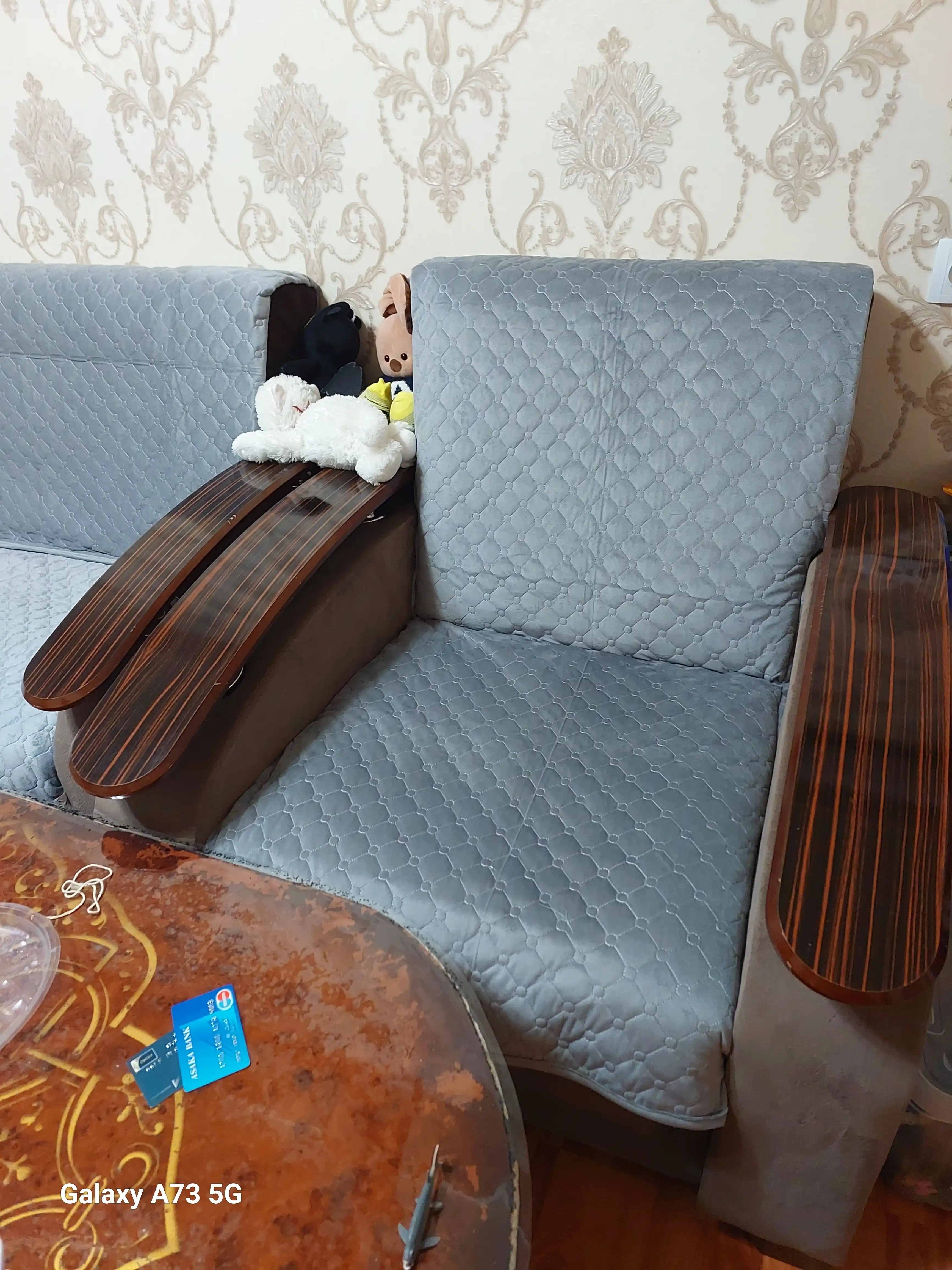 Universal divandeklar toplami, mebel uchun qoplama, kreslo uchun yopinchik, sirpanmaydigan