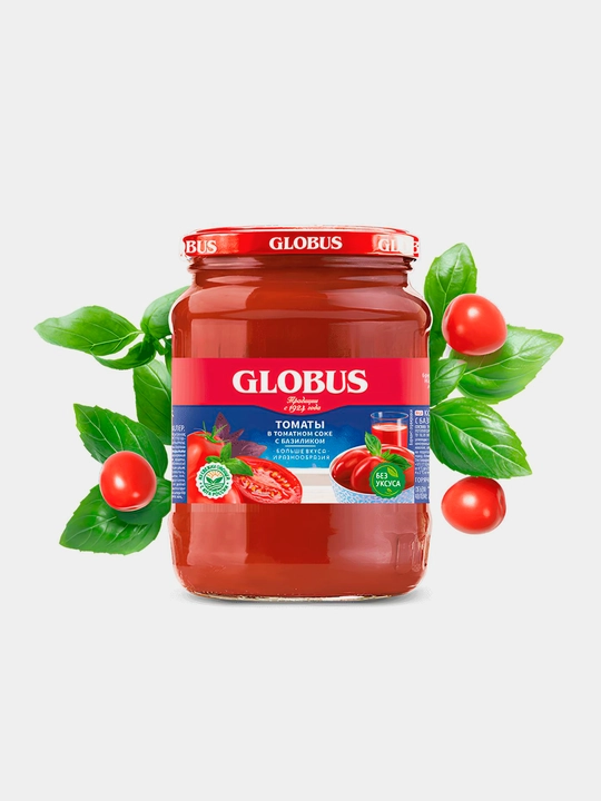 Globus pomidor sharbatidagi pomidor va Reyhan 720ml - 