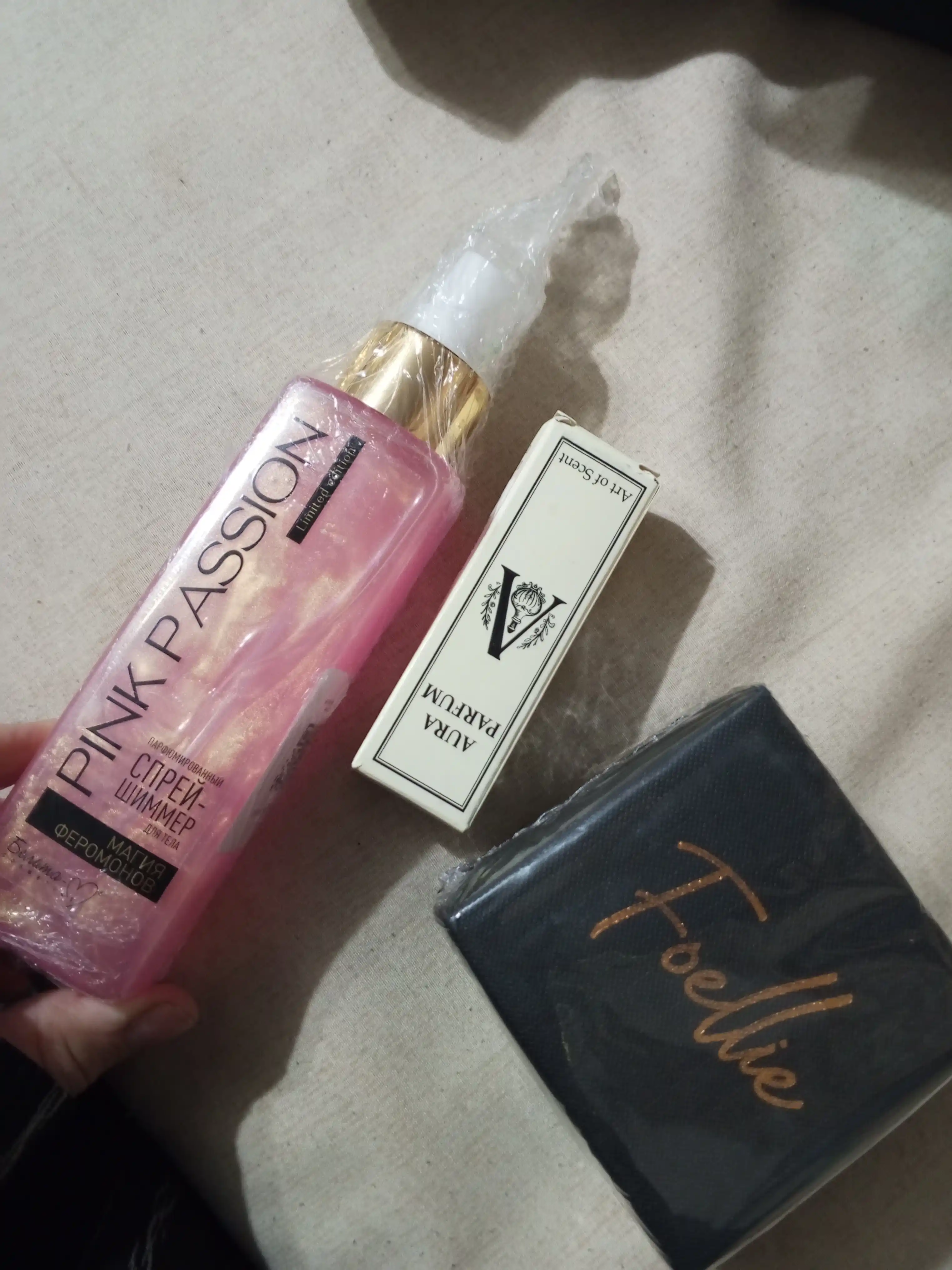 PINK PASSION спрей, гель для душа, скраб, крем для тела, для блеска с феромонами Shimmer