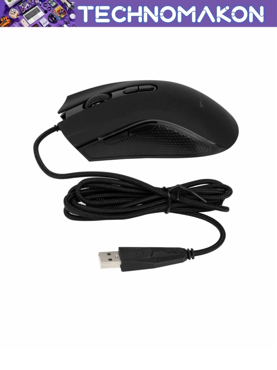 Компьютерная игровая мышь проводная Xrike GM-314 с RGB подсветкой, 7 кнопок, 7200 DPI, USB