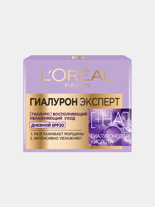 Крем для лица L'Oreal Paris Hyaluron Expert SPF20, дневной, 50 мл
