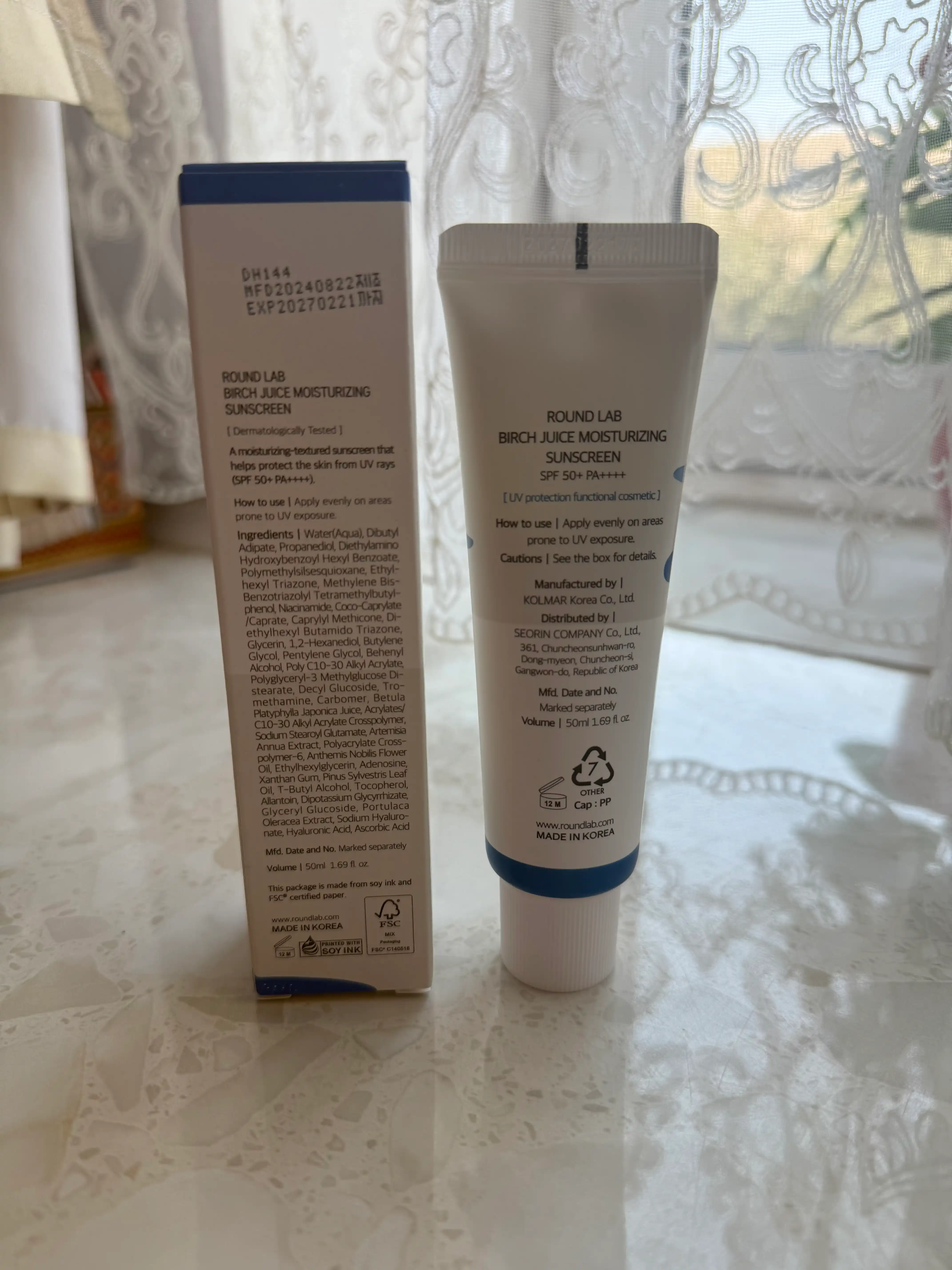 Quyoshdan himoyalovchi krem Round Lab, spf Round Lab, Birch Juice Sunscreen
