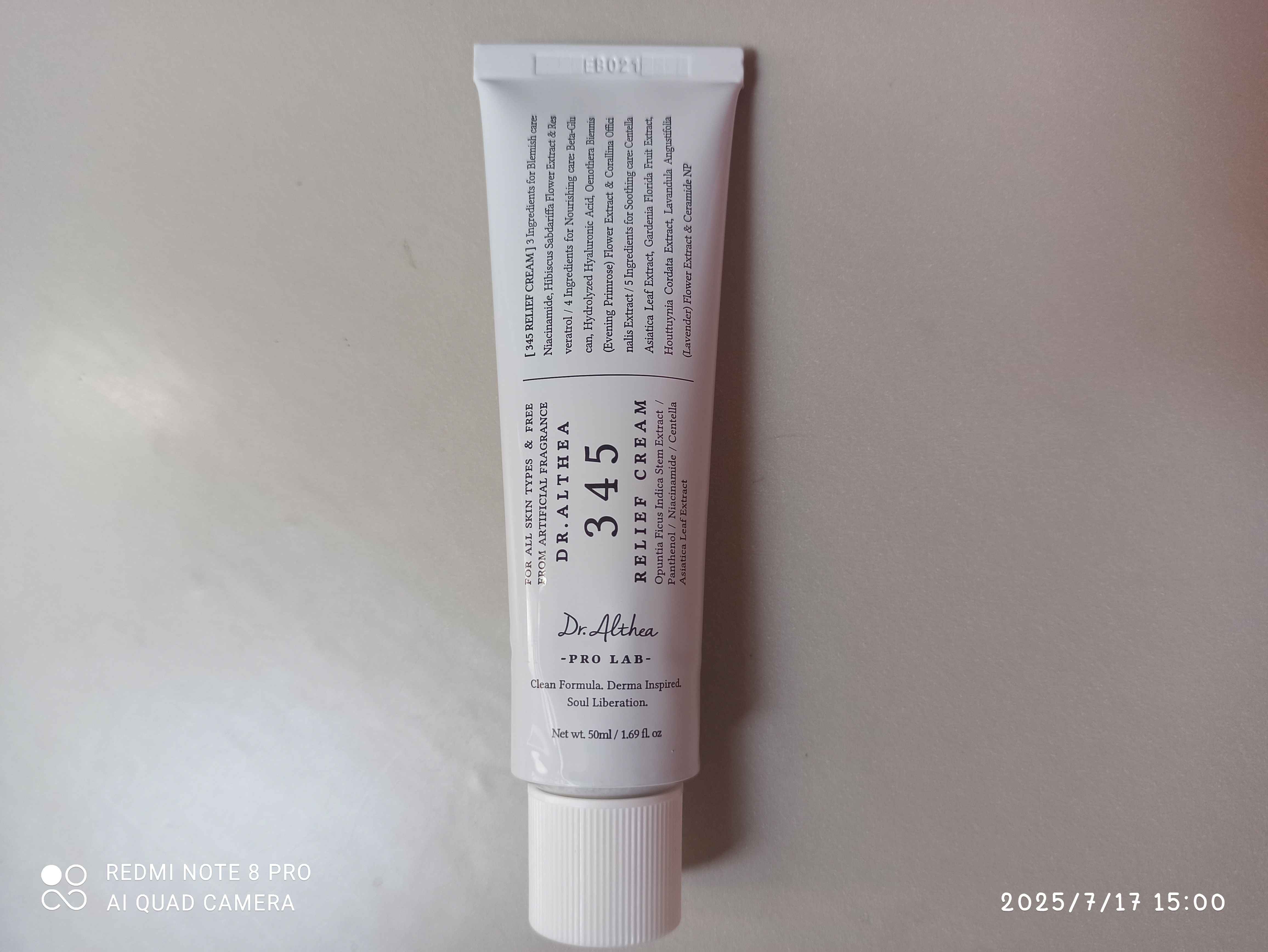 Resveratrol bilan tinchlantiruvchi krem Dr. Althea 345 Relief Cream, 50 ml