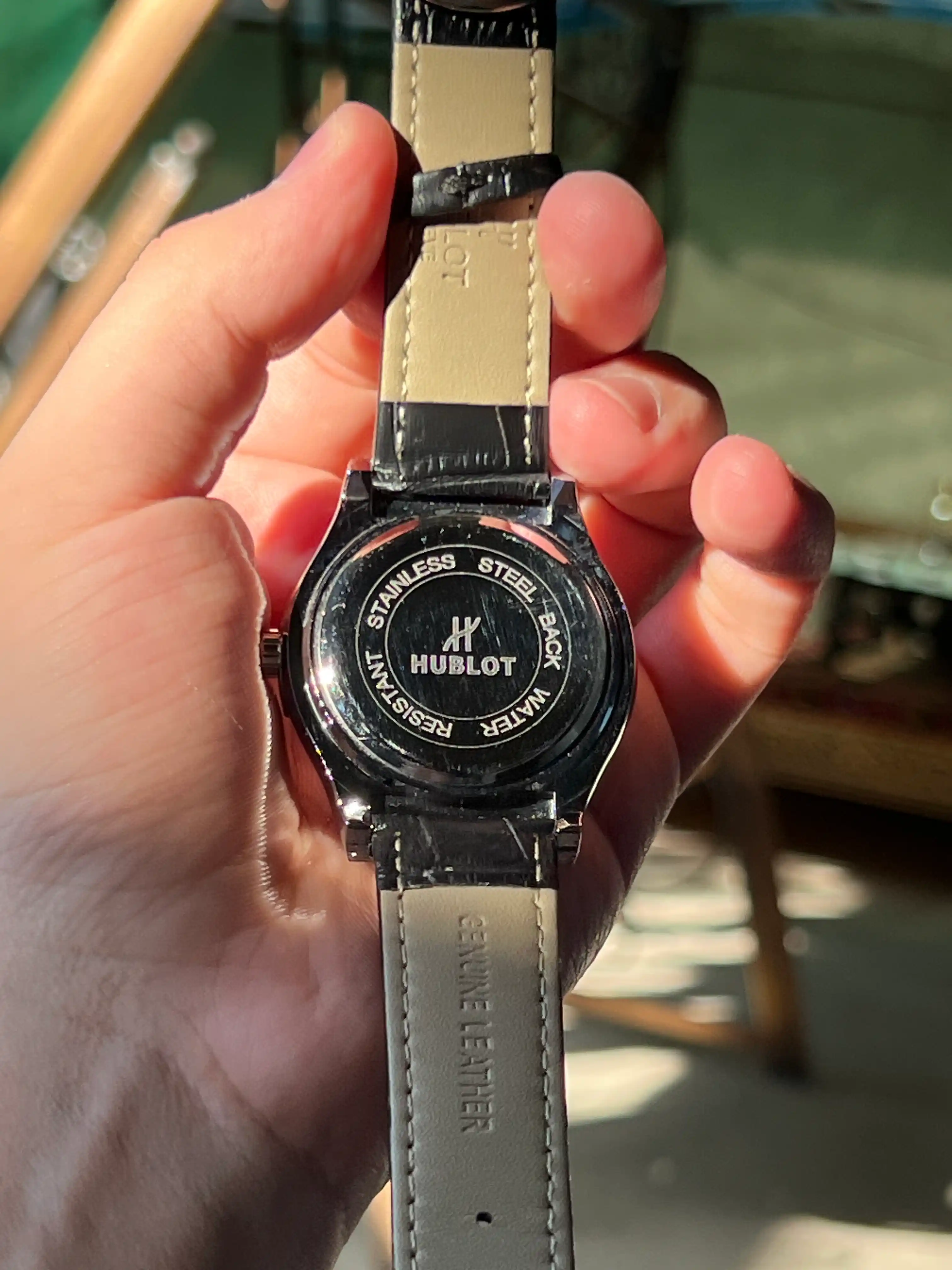 Erkaklar qo'l soati Hublot, har qanday uslubga mos keluvchi universal dizayn, quti bilan