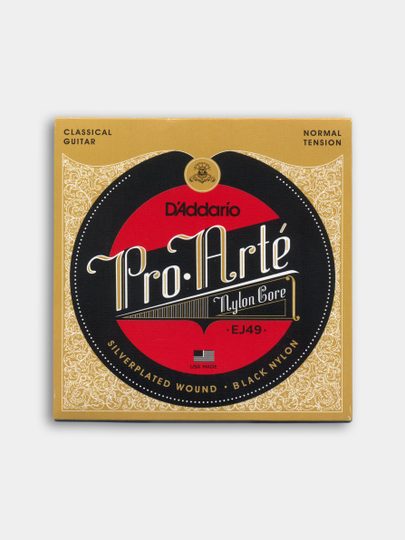 Струны D'Addario для классической гитары, EJ49 Нейлон, Normal Tension PRO ARTE + 1медиатр - 
