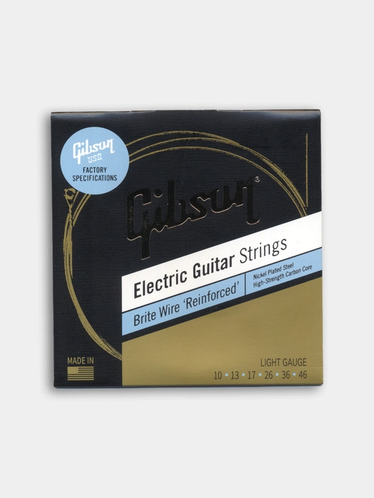 Струны GIBSON 10-46 для электро гитары, Light gauge + 1 медиатр - 