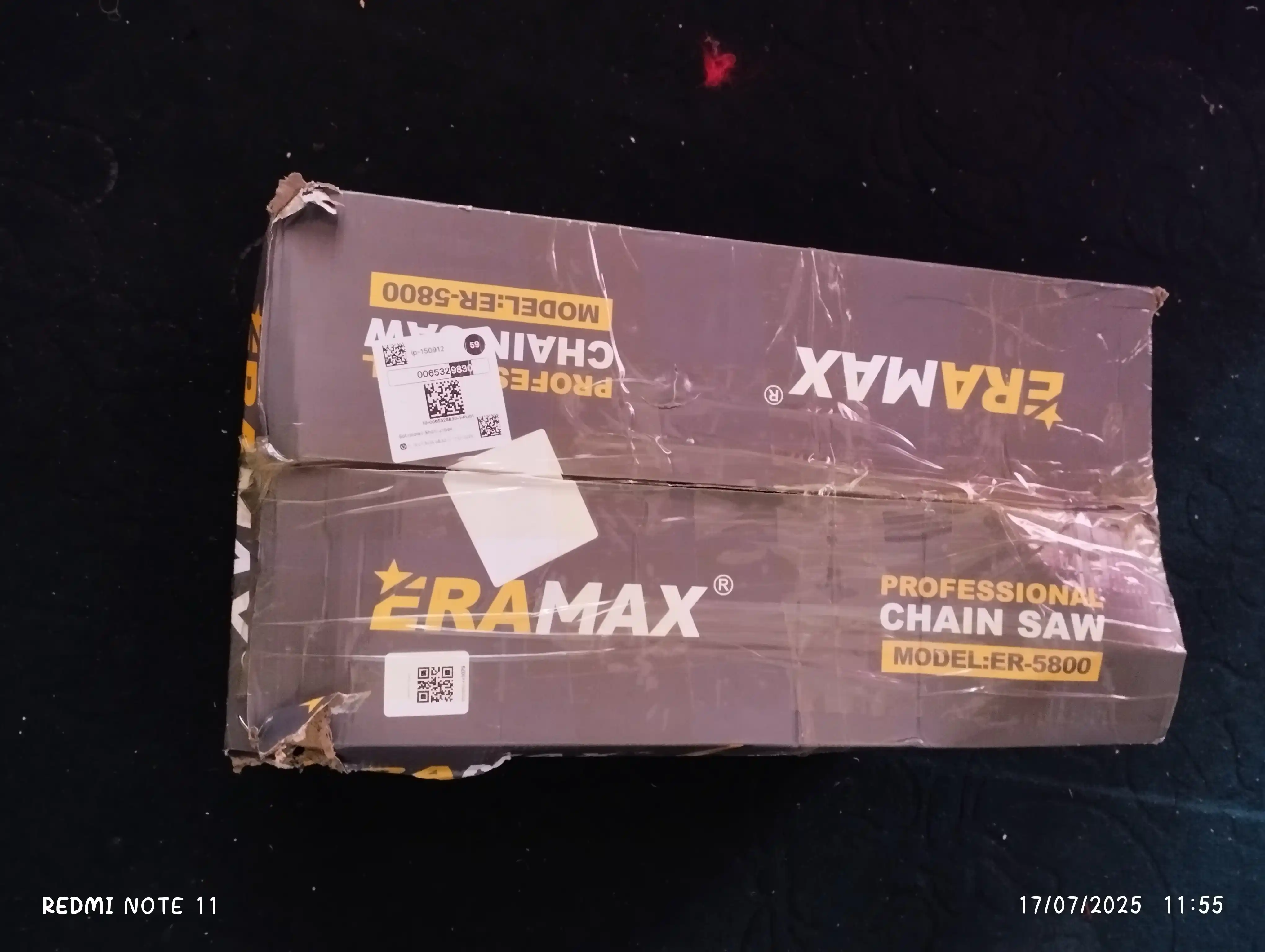 Matorli arra , ERAMAX 5800 benzinli zanjirli arra, pila professional