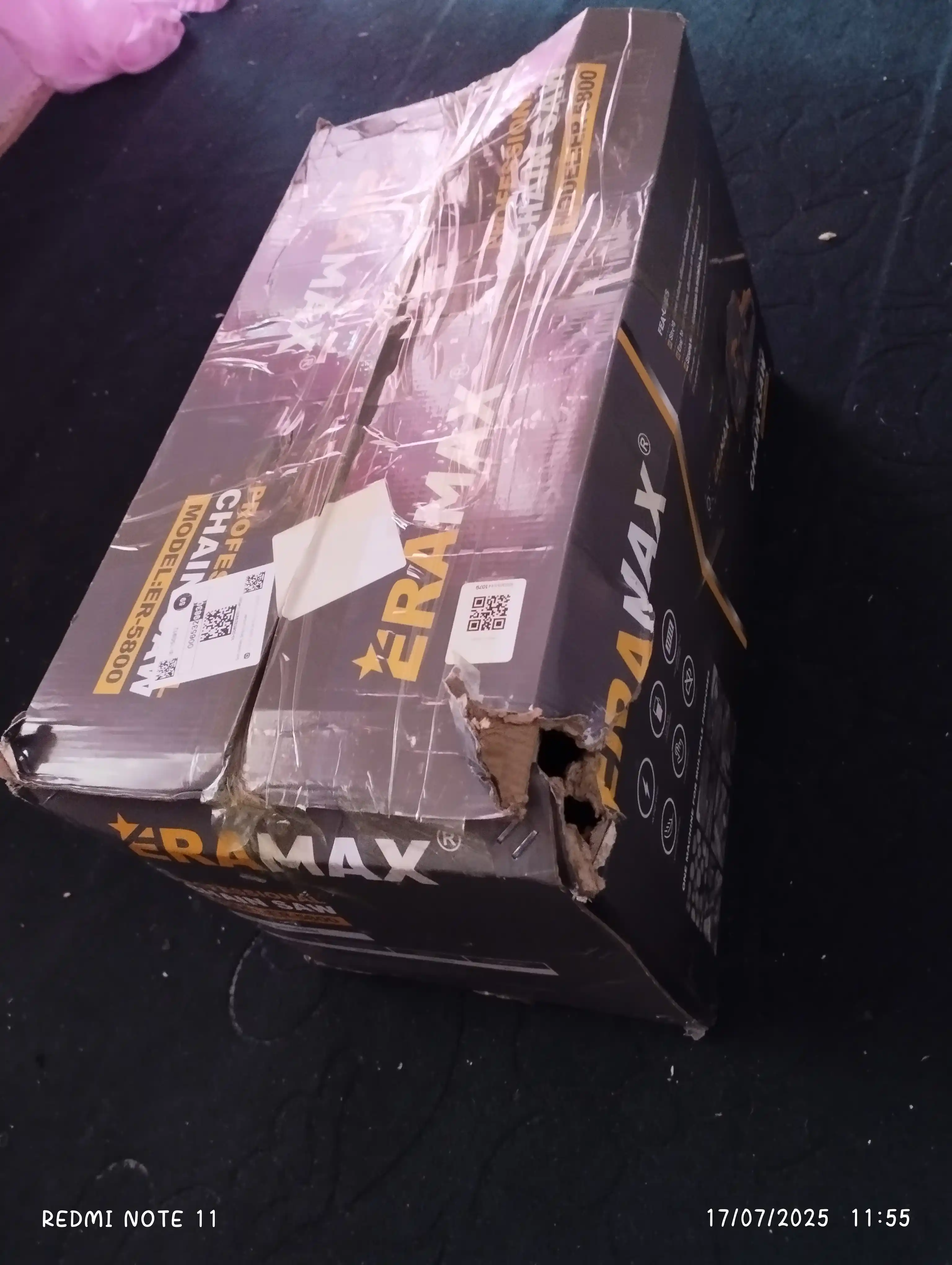 Matorli arra , ERAMAX 5800 benzinli zanjirli arra, pila professional