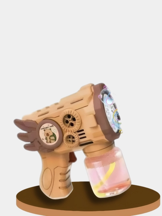 Генератор Bubble Gun мыльных пузырей детский, на батарейках