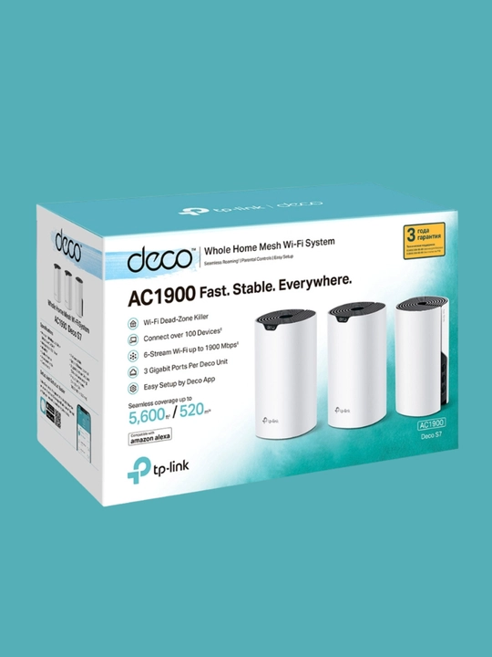 Mesh Wi-Fi система TP-Link Deco S7 AC1900 — стабильный интернет в каждой комнате