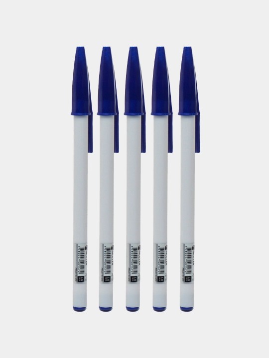 Ручка шариковая Polo white, 1 мм, по 5 штук - 