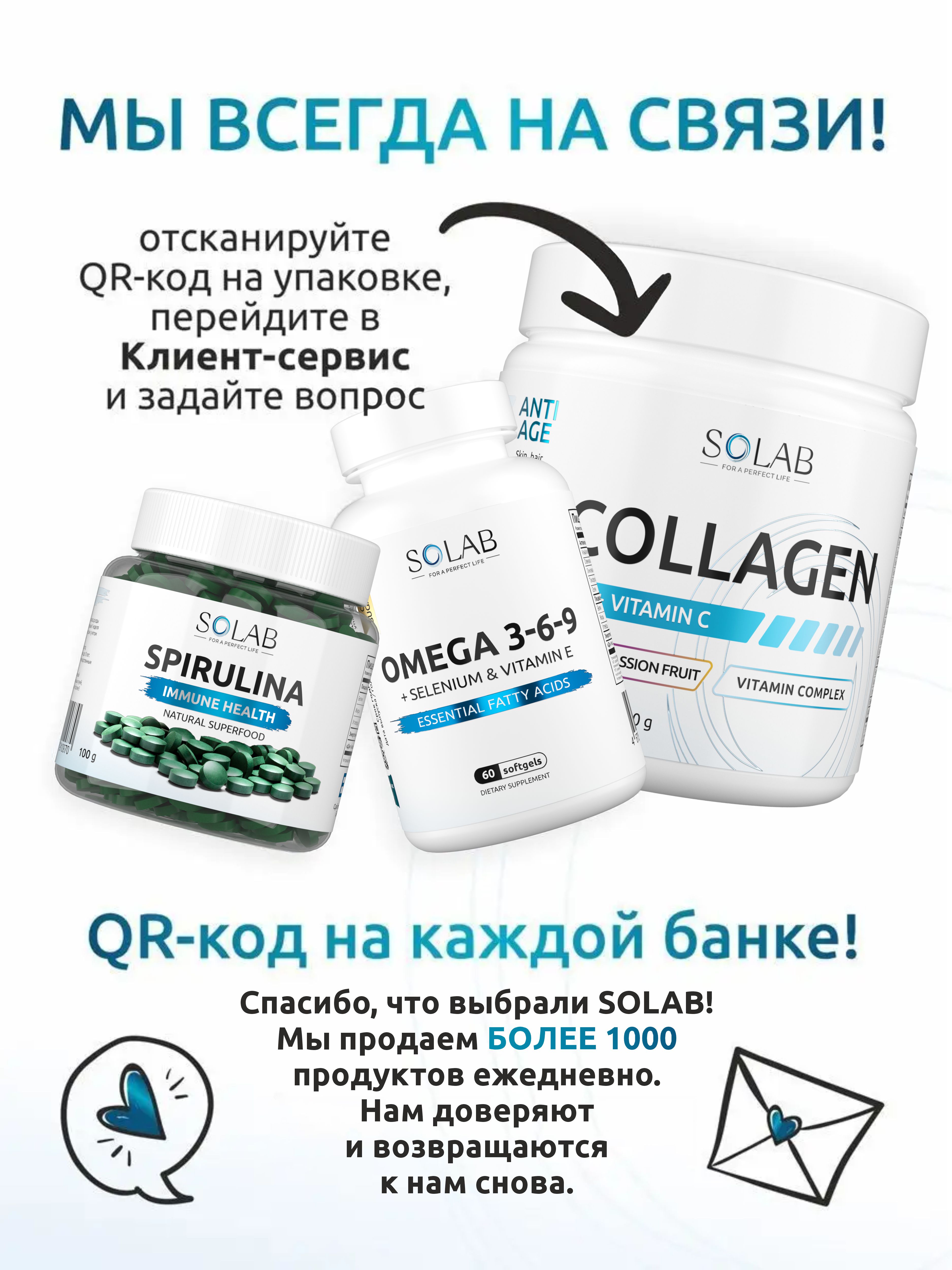 Omega-3, SOLAB, 900 mg, 180 kapsula