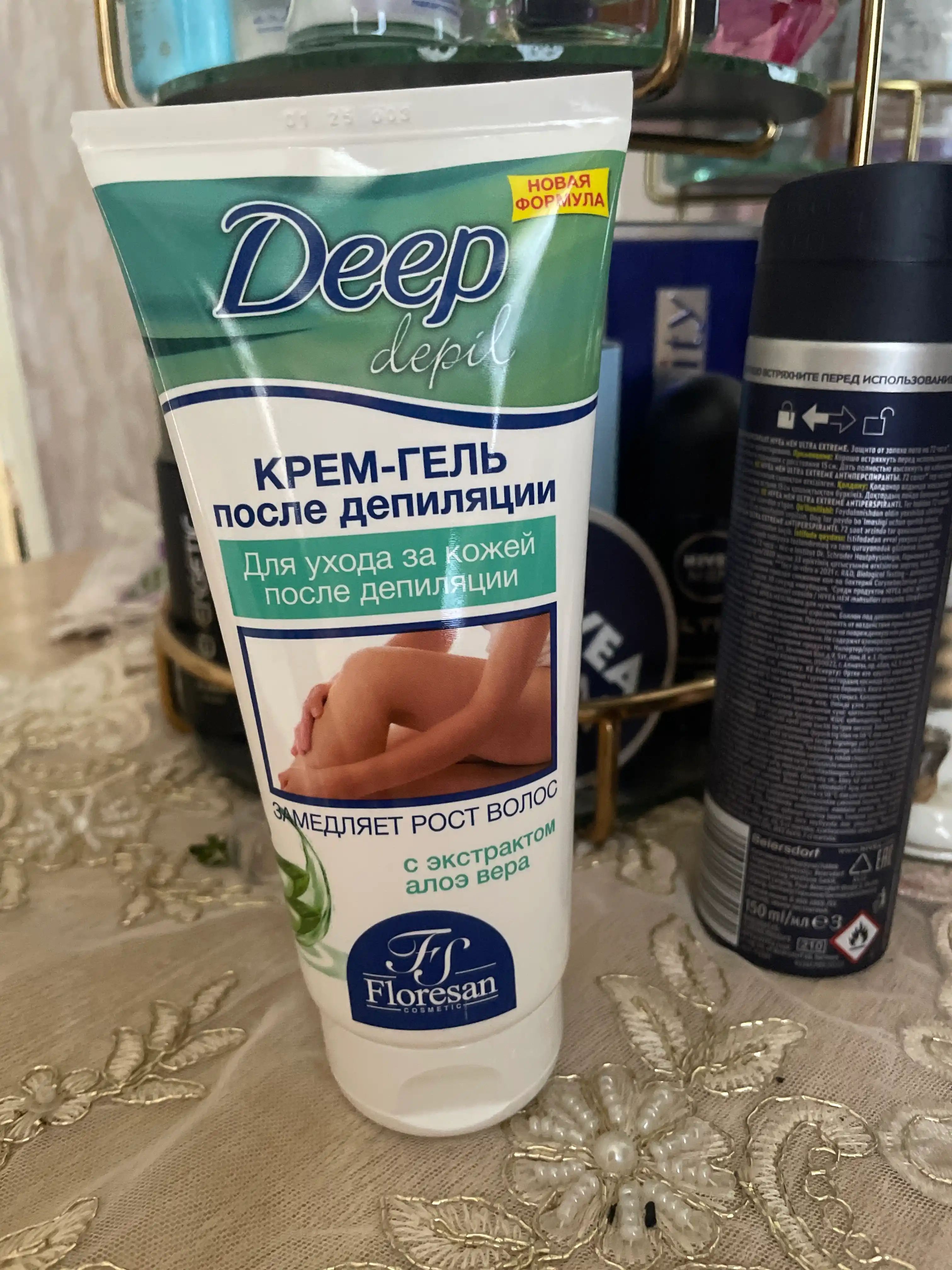 Крем-гель после депиляции Floresan Cosmetic, замедляющий рост волос, 150 мл, Ф-124