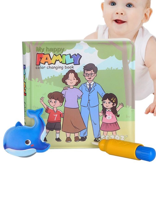 Rang o‘zgartiruvchi suvli ajoyib rasmli kitob (0 dan 4 yoshgacha)