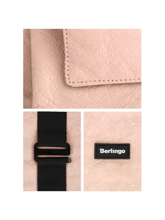 Berlingo Trends "Eco pink" ryukzaki 36*28,5*13 sm, 1 bo'lim, Tyvek, RU08105