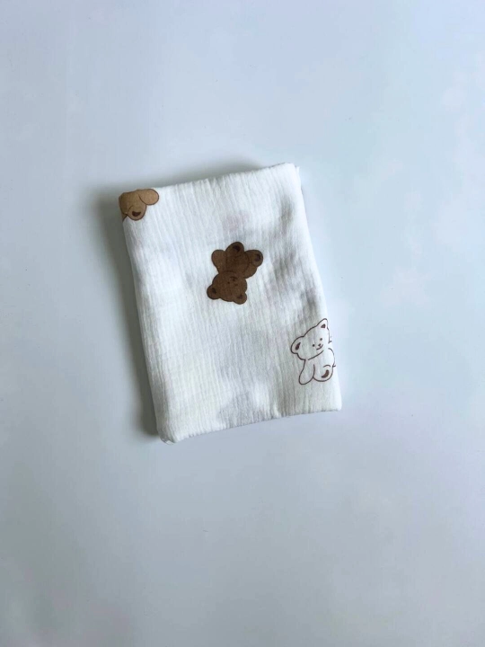 Yangi tug‘ilgan chaqaloqlar uchun yo‘rgaklar, muslin, 80*100 sm