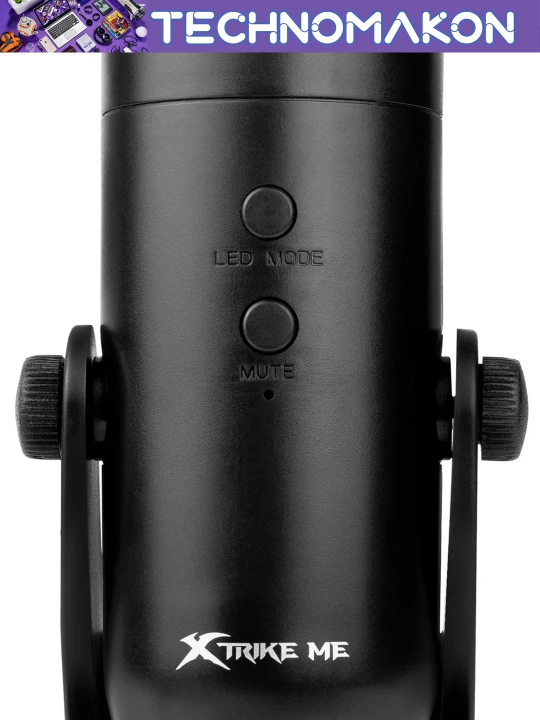 Xtrike Me XMC-03 RGB usb o'yin mikrofoni, mute tugmali va tiniq ovoz, shovqinsiz