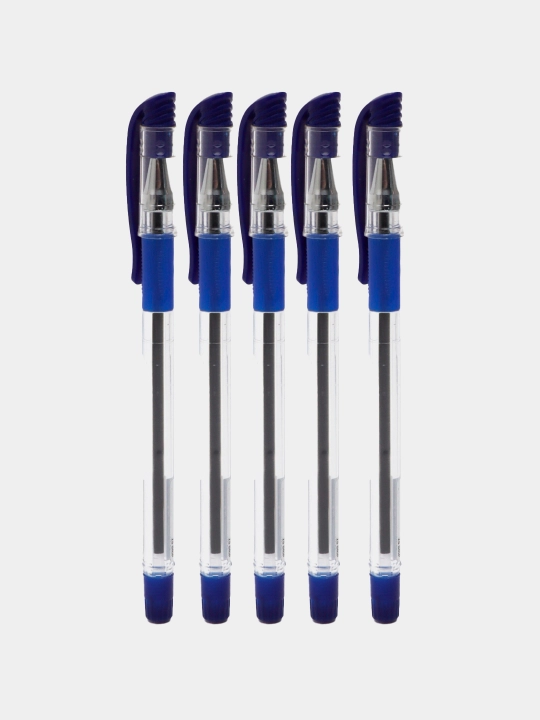Sharikli ruchka Z5 grip 0.7 mm, 5 dona, ko'k