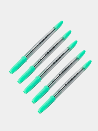 Шариковая ручка 0.7 мм Deli EQ6C-BL, 5 шт — ДЕЛИ-P109A10-ЛАЙМ
